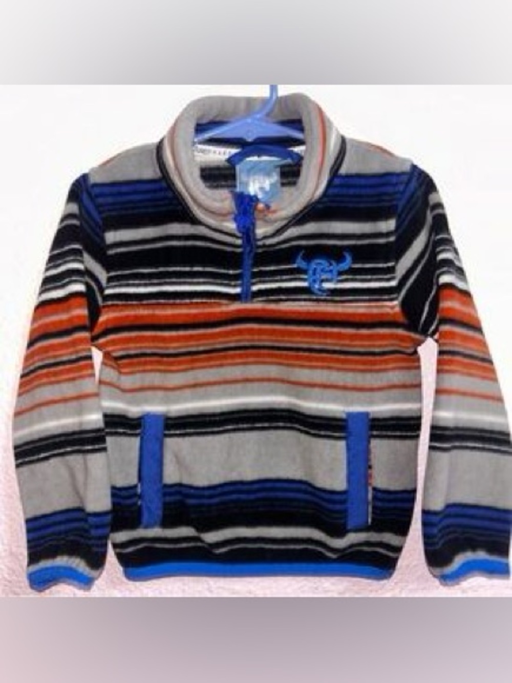 Cowboys Hardware Boys Size 5 Serape 1/4 Zip Pullover.